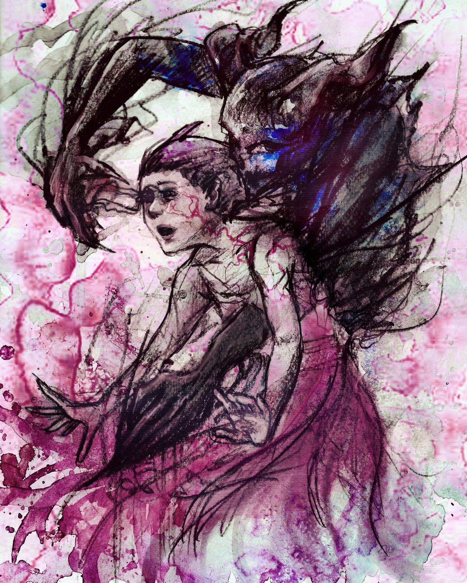 Crimson_Puppet's tweet photo. Haven't drawn with watercolors in ages~
Here are some new works✨
 #traditionalart #illustration #watercolor #aquarelle #sketchbook  #sketches #drawings #phoenix #demons https://t.co/jP8gjtClIZ