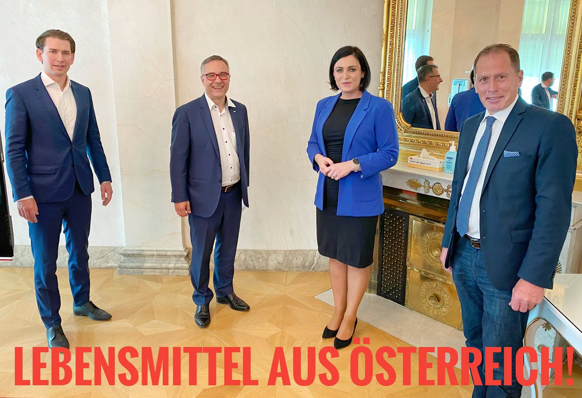 ChristofKastner's tweet photo. Gipfelgespräch zwischen Lebensmittelhandel und Bundesregierung: die #Corona Krise ist eine riesige Herausforderung für #Bauern und #Gastronomie - gemeinsame Ideen um österreichische #Lebensmittel zu fördern! @lgewessler @WKogler https://t.co/XxuI6us5Ye