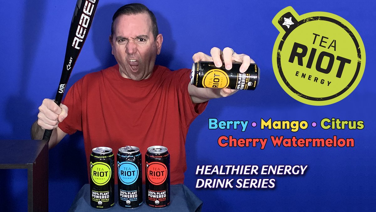 CaffeineMan1's tweet photo. Tea Riot review now available. Let’s RIOT!!! #teariot #teariotenergydrink #healthydrink #healthyenergydrink #caffeineman1 #energydrinkreviews 
https://t.co/yVmLmI9suV https://t.co/9jQZetIXqm