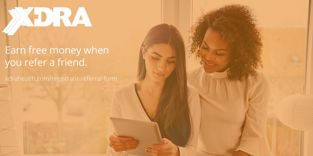 XDRAHealth's tweet photo. Take advantage of our rewards program. Register and refer your friends to earn free money! Learn how it works at https://t.co/5x7Ifuts1Z. #referralprogram #referrals #rewards #rewardsprogram https://t.co/13IlwnY7o5