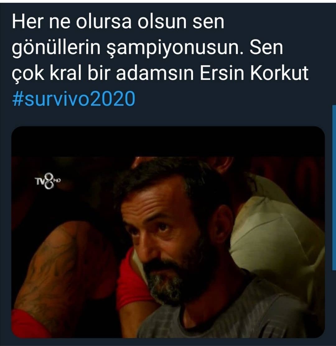 omrakr30's tweet photo. #Genelde herzaman sevdigimiz insanlari erken kaybediyiruz #ersin #survior2020 https://t.co/gczZV2eJLw