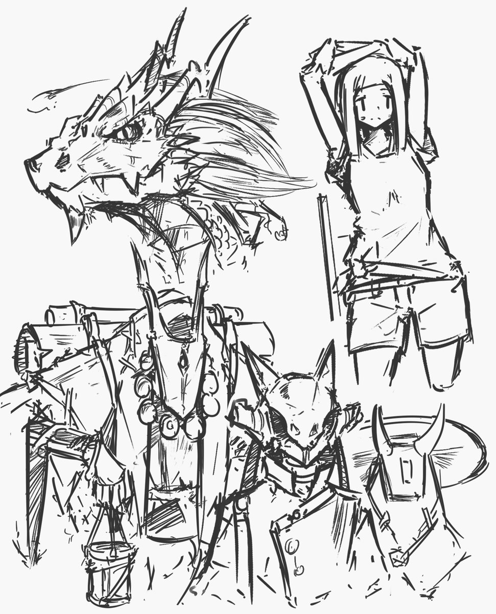 been busy latelly, so heres some doodles 