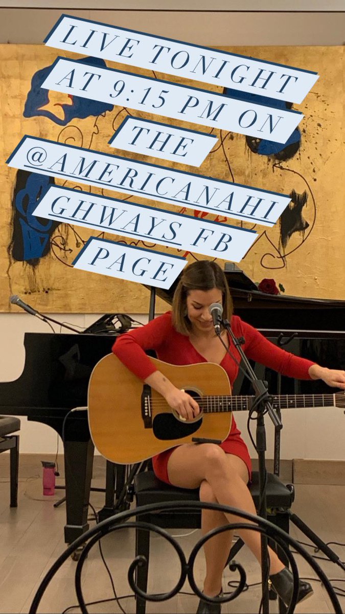 Live tonight at 9:15 pm on the <a href="/AmericanaHiways/">Americana Highways</a> FB page #livestream #freeconcert #folk #americana #pop #debutalbum #supportlivemusic