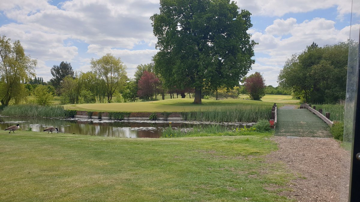 Ready for re opening with the course looking tip top