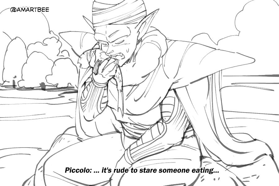 you shouldn't be eating that...  #piccolo  #mermaid  #dragonball  #dragonballz  #dragonballsuper  #Mermay2020