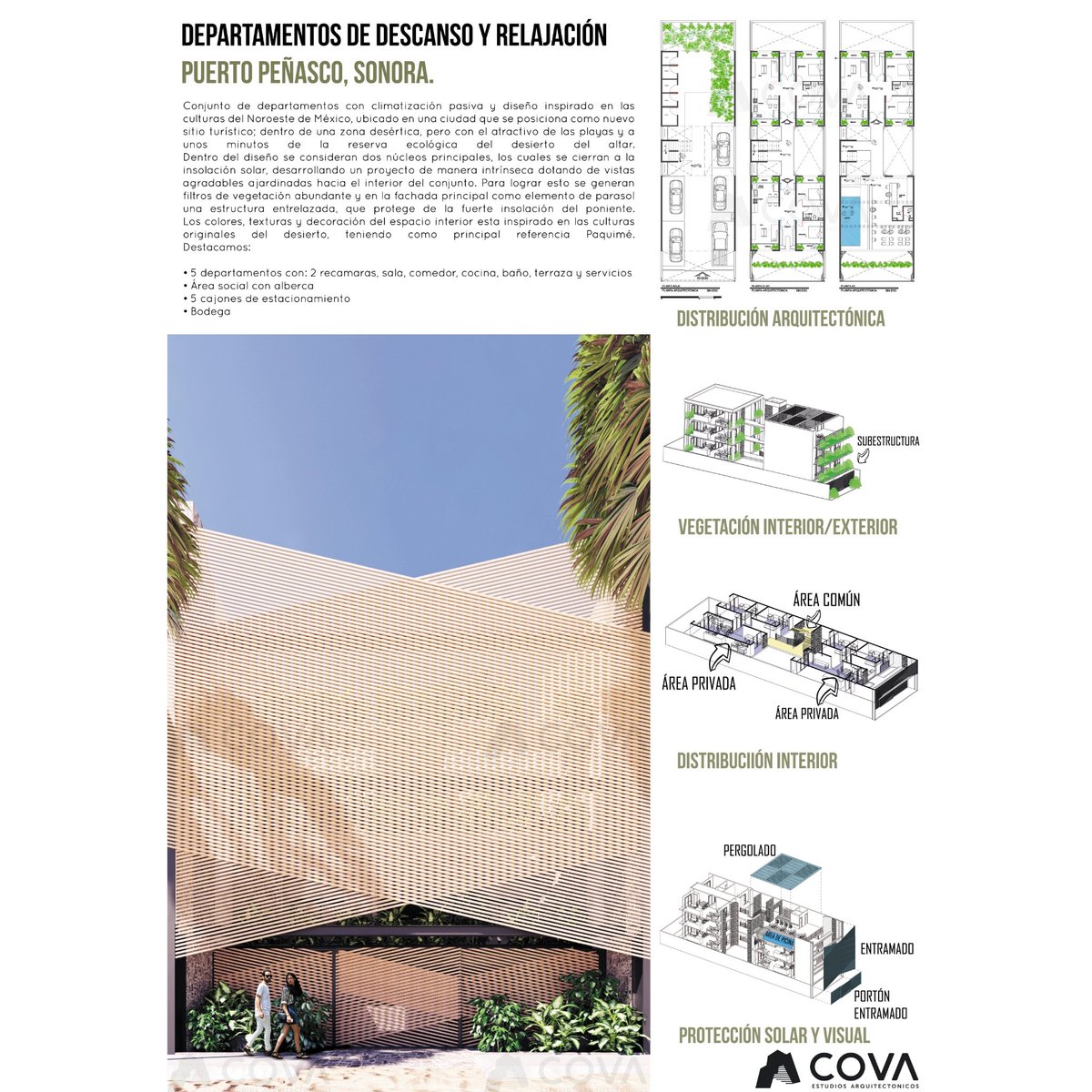 EstudiosCova's tweet photo. Departamentos de descanso y relajación.
Puerto Peñasco Sonora 

Conjunto de departamentos con climatización pasiva y diseño inspirado en las culturas del Noroste de México, ubicado en una ciudad que se posiciona como nuevo sitio turístico. https://t.co/k34VB5AbJ8