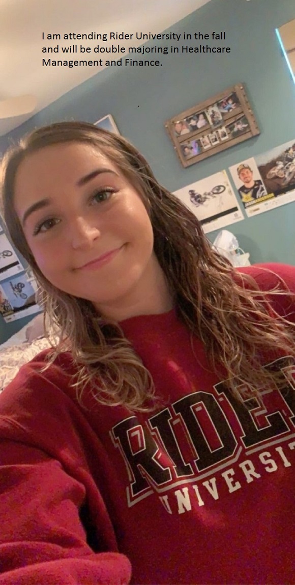 Congratulations Ally Lipyanek!  She will be attending Rider University, receiving a Dean's Scholarship.  Way to go, Ally.  We are proud of you.  #seniors #dragonpride #classof2020 <a href="/Brick_K12/">Brick Township Public Schools</a> <a href="/BTHS_Guidance/">BTHS Guidance</a>