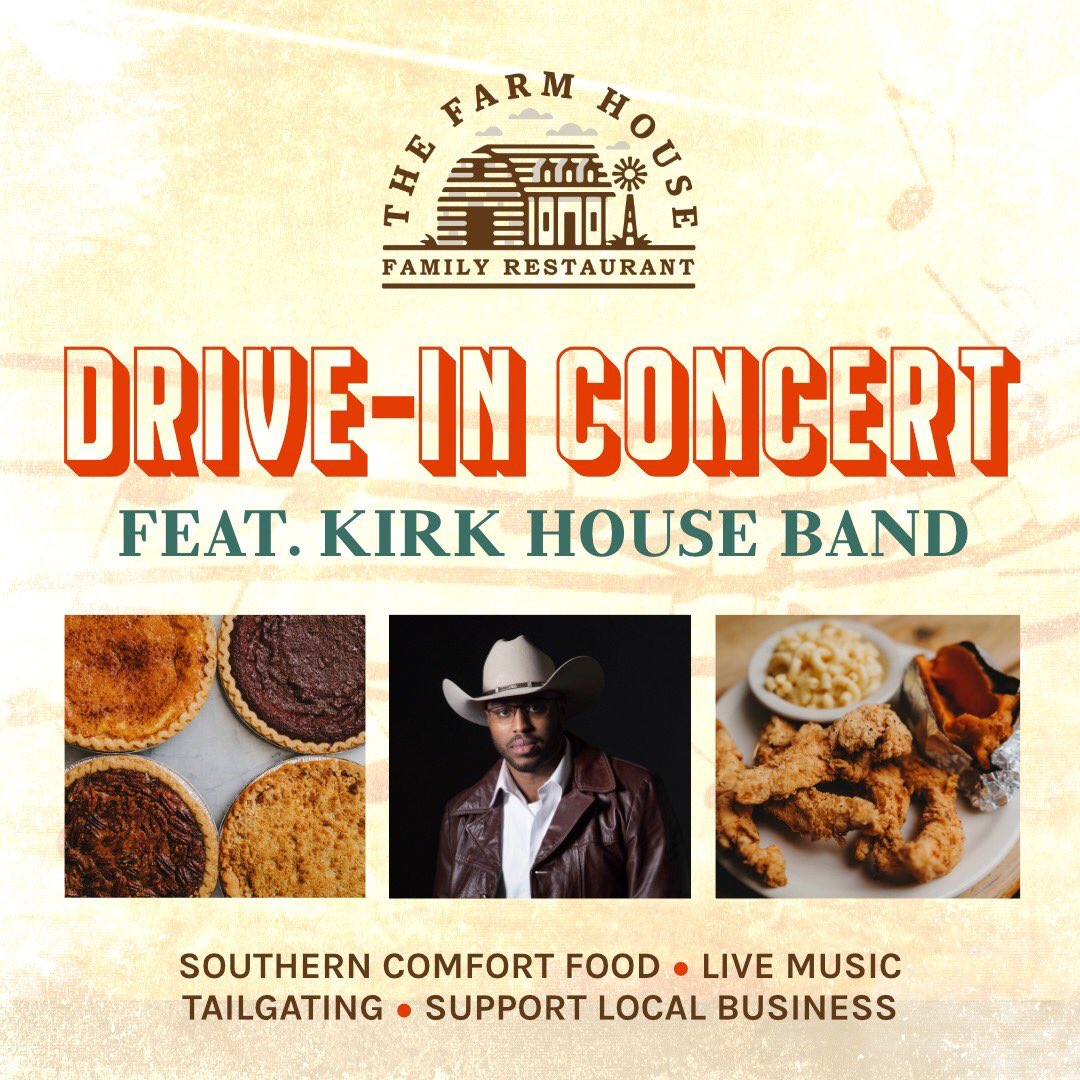 TheFarmhouseVan's tweet photo. We're still planning to have our drive-in concert this weekend, but we're watching the weather closely. The forecast isn't looking great, so if we have to postpone, we'll let you know through social media. Follow us for the latest info!
#livemusic #thefarmhouse #blues #country https://t.co/JNMuhjitSr