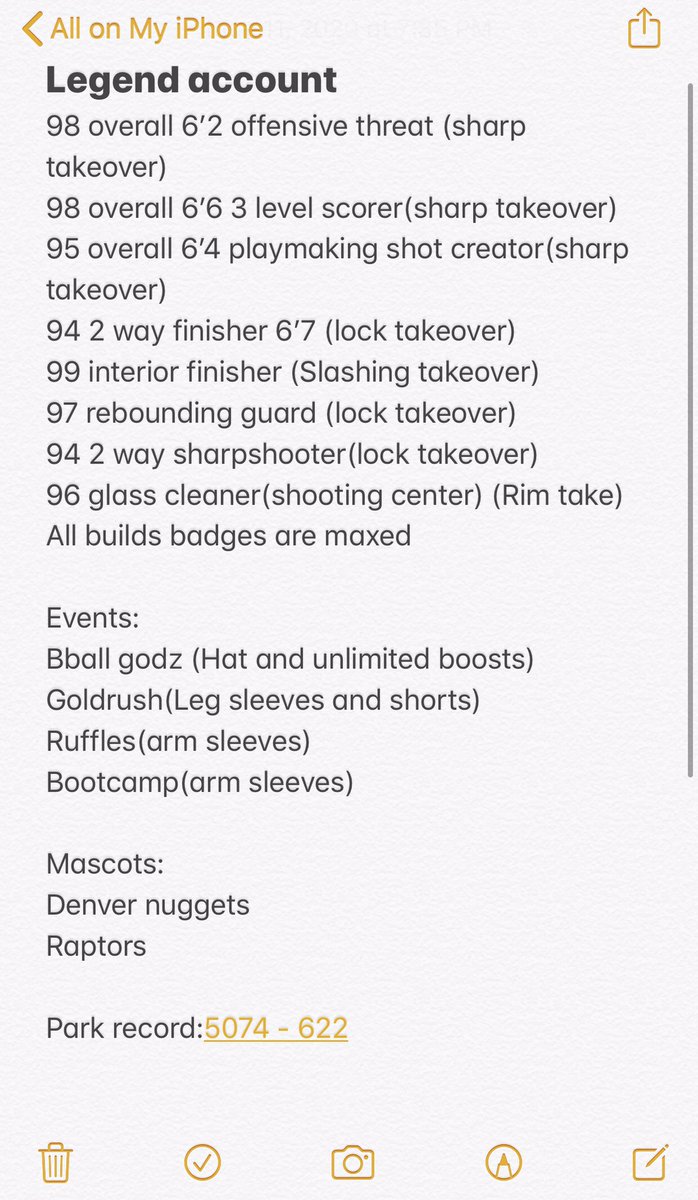 ChrisDaDonn's tweet photo. Selling my legend account for 1800 we can use a middle man @2kscampolice Xbox account btw https://t.co/OoxE4T2JnI