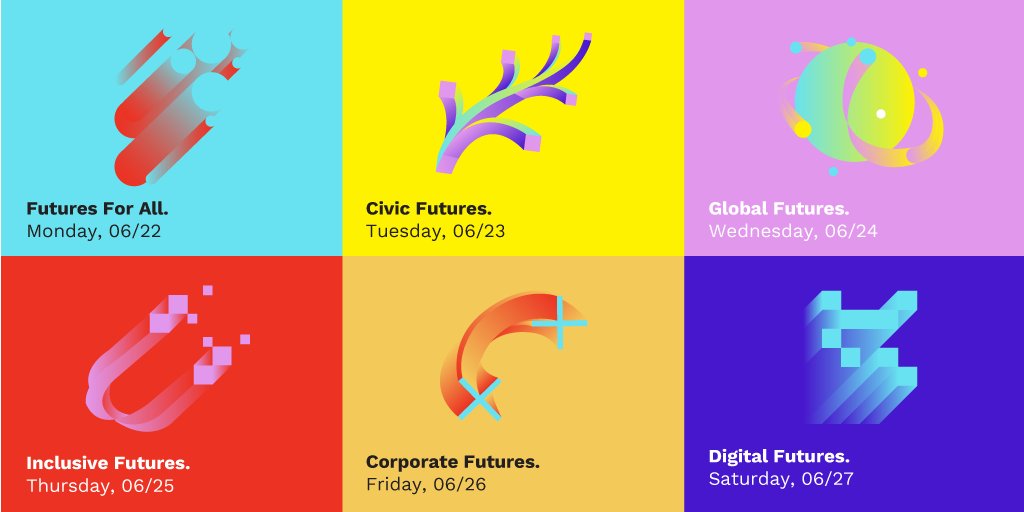 Join us for 6 days of #PRIMER2020 and explore 6 themes within #activatingfutures
Day 1 Activating Futures(for All)
Day 2 Activating Civic Futures
Day 3 Activating Global Futures
Day 4 Activating Inclusive Futures
Day 5 Activating Corporate Futures
Day 6 Activating Digital Futures