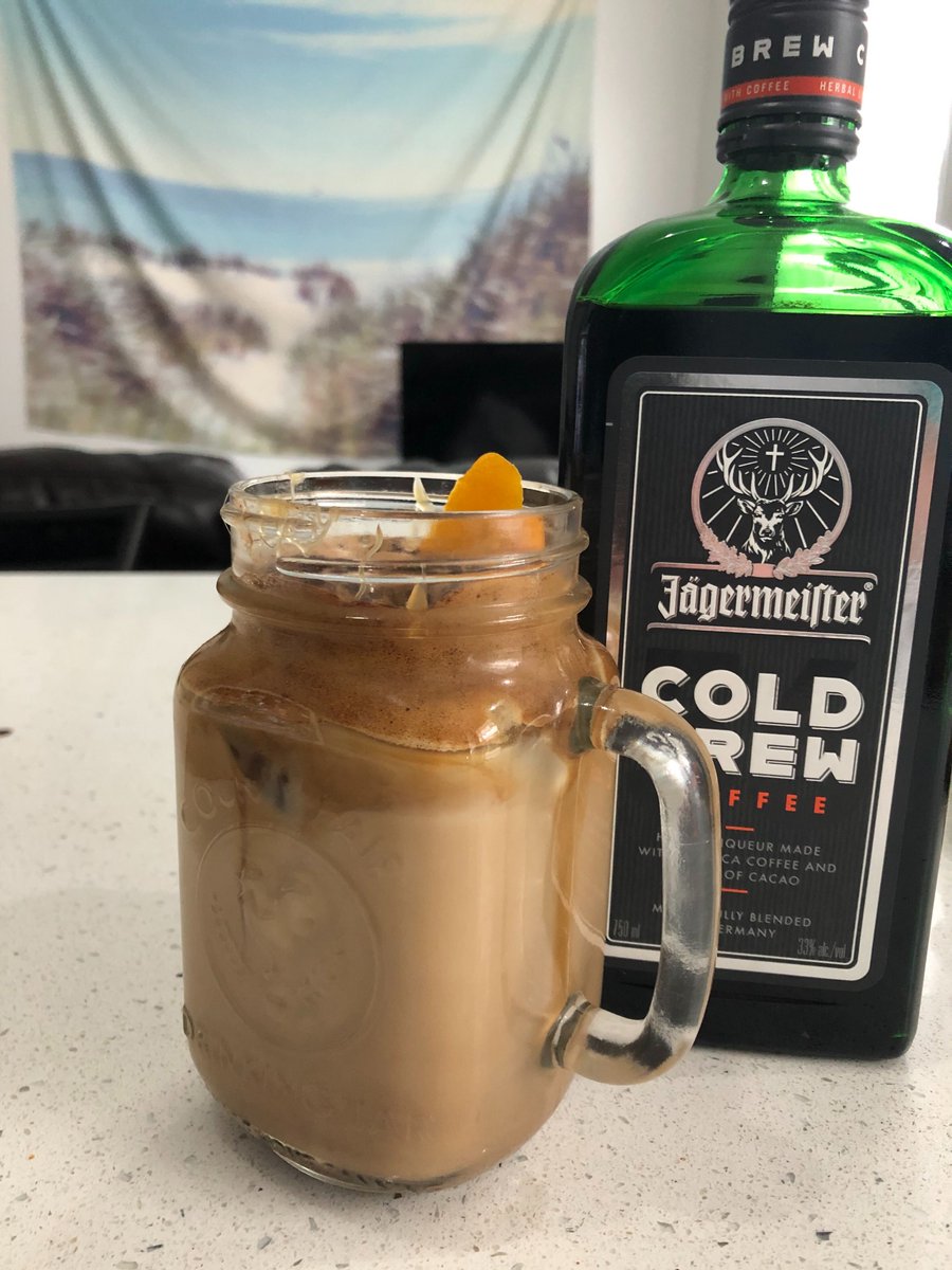 seanybrams's tweet photo. Shout out to @JagermeisterUSA, @SantosCooks and @ShineDrinks for donating $500 to @TrevorProject in my name all for watching me make a mediocre dalgona coffee via Zoom! https://t.co/nTutJDHkWD