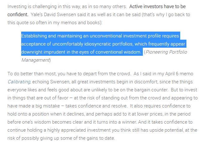 caprioleio's tweet image. Awesome quote from Howard Marks memo yesterday.

This resonates with me so much, and I am sure every HODLer will relate.

oaktreecapital.com/insights/howar…