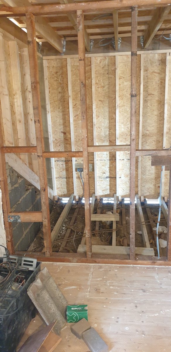 GSJoineryYorks1's tweet photo. Stud walls up inside this dormer and 1st fix electrics complete and on with fitting tiles to the outside walls and installation of windows. #builders #joiners #extendyourhouse #yorkshire #HomeImprovement @Checkatrade @SelcoBW see https://t.co/WPOCQ8ADsk for more https://t.co/QVGIcQoFZ7