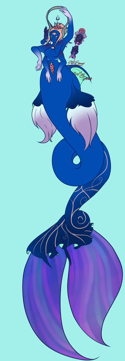 OGMikifray's tweet photo. #MerMay Day 4
 I keep forgetting to post these mermaids lol, omega rip me.

#mermaid #mermaidfusion #deepsea #princess https://t.co/knmYEhdlUE