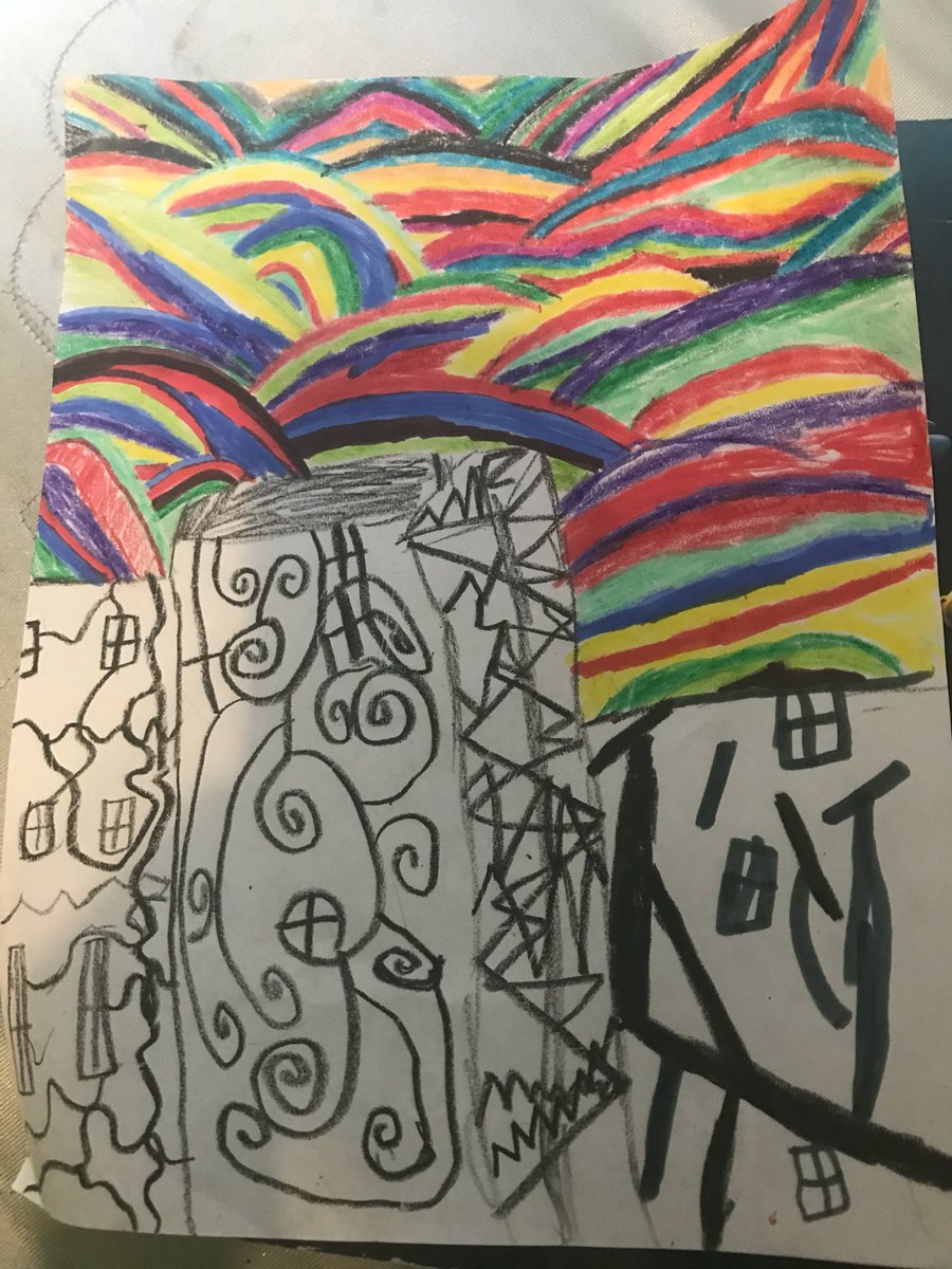 Ms_Krieg's tweet photo. Thank you for all the thoughtful wishes and messages for Teacher Appreciation week!I ❤️ my video! I miss seeing the students everyday! Here is some more creative artwork from TRS hard working students from home :) @WeehawkenTSD @SuzanneMera @FAmato53 @WeehawkenTRSPTO #WeWillBeOk https://t.co/cHszARKv3V