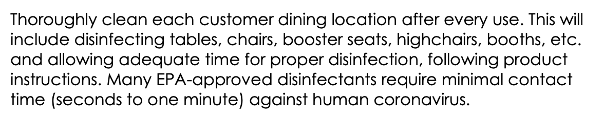 9/ Dang. I get enough sour looks from staff when I come into the pasta joint with a 3-yr-old and a 1-yr-old and ask for high chairs. Not only do they have to clean up the floor (a given) but they have to totally clean up the high chair too.I apologize in advance.