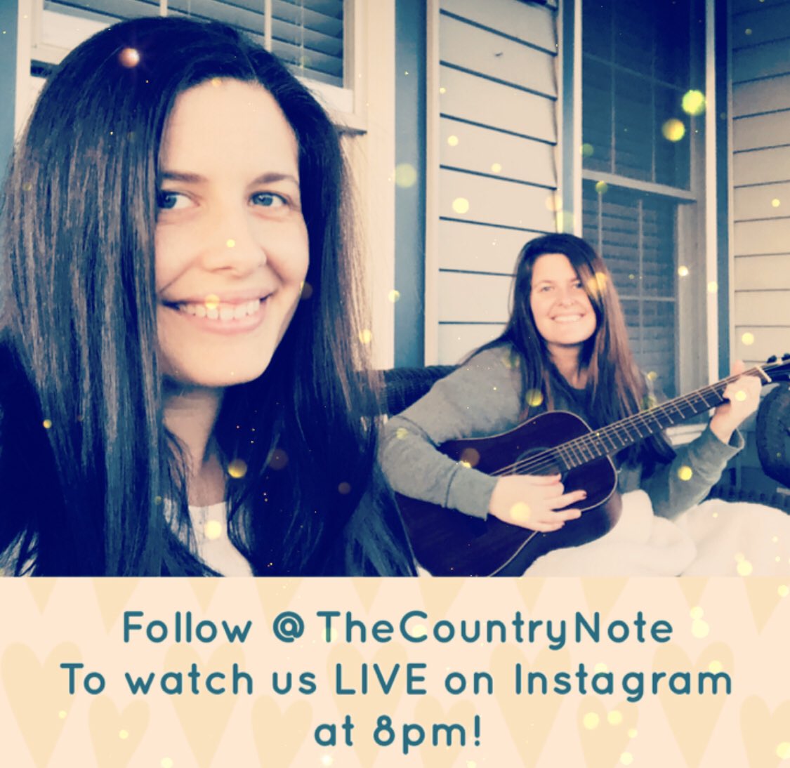 Hey twitter loves!! We’ll be doing a few songs live on Instagram! Follow @TheCountryNote on Instagram to catch our performance at 8pm😍🍾