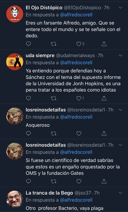andresrguez's tweet photo. Un ejemplo de por qué no hay que dar los nombres del comité del gobierno. Tenemos unos medios carroñeros y con una masa muy idiota y que puede acabar en amenazas de más calado a la orden del sí wana // @bajoelbillete @kikollan // Vía @JesusMalaga https://t.co/BH0QnFPwI1