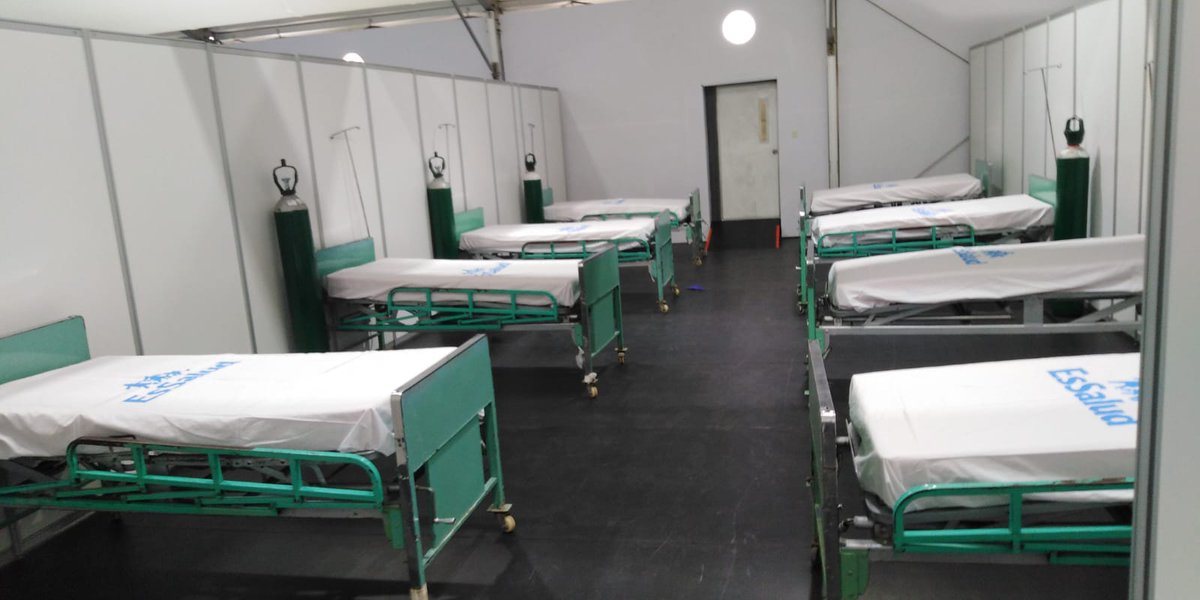 #NoticiasGRL | 📌 PREMIER APERTURA HOSPITAL DE 100 CAMAS ANEXO AL HEYSEN.

El premier, Vicente Zeballos, dio la apertura de un hospital temporal totalmente equipado para 100 pacientes anexo al hospital Luis Heysen de EsSalud en el campus de la UCV.