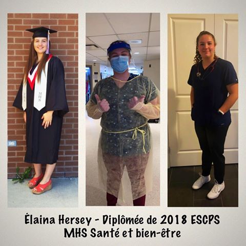 Dans le cadre de la Journée des infirmières et infirmiers, le CECCE tient à féliciter, Élaina Hersey, finissante 2018 du MHS Santé et bien-être à l’ESC Pierre-Savard, qui prête main-forte à un centre pour personnes âgées de la région d’Ottawa comme préposée au bénéficiaire.👏😀