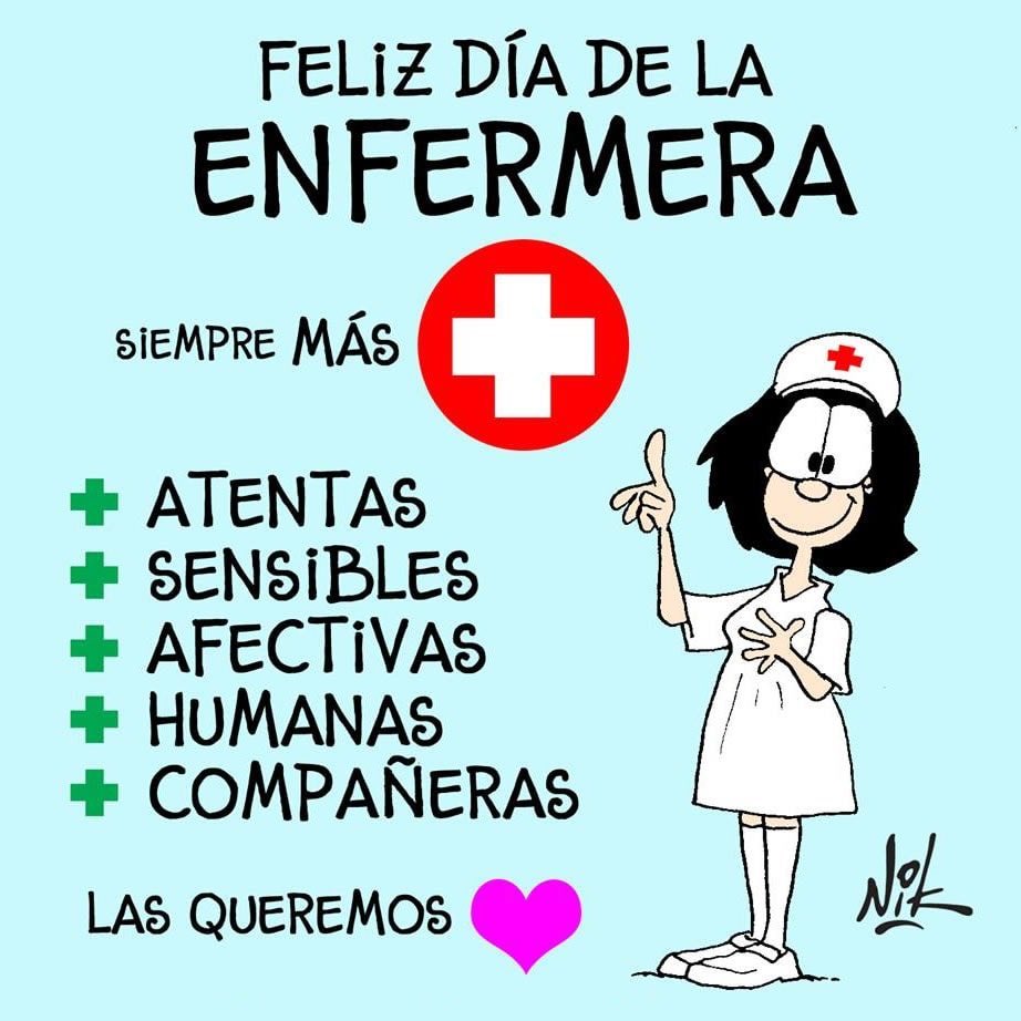 Feliz día a todas las enfermeras y a los estudiantes de enfermería. 