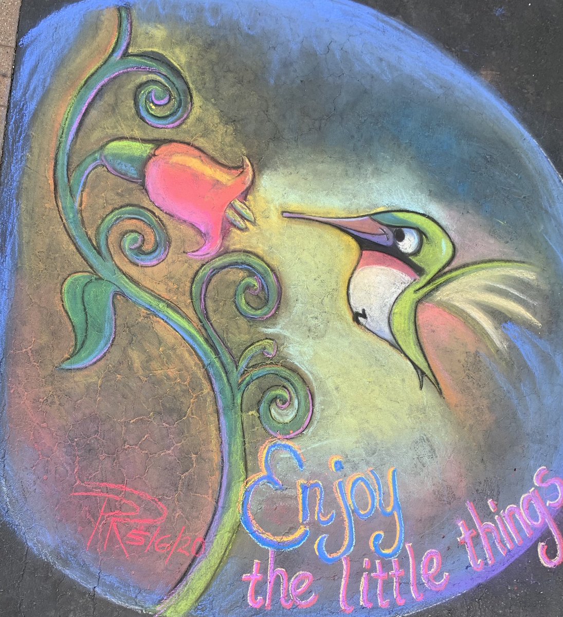 HZNElementary's tweet photo. Mr. Richards continues to impress and amaze us with his chalk art!  @HilliardSchools  #hznshines https://t.co/Tf9g5AmlFH
