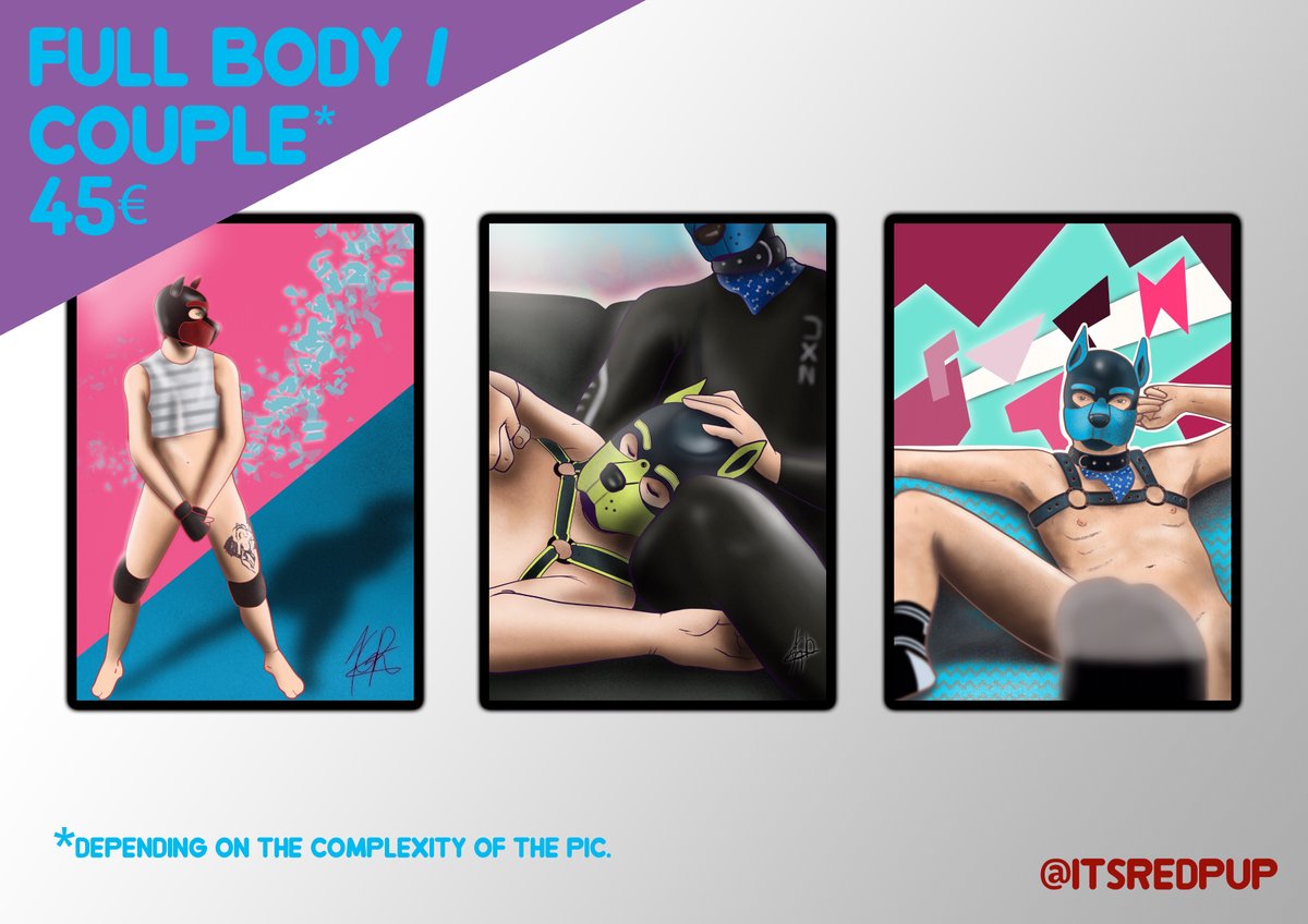 ItsRedPup's tweet image. Commissions are open!!
  I hope you all help me share this, i need it. I will try my best in each commission. If you have any question about something... Please, contact me 😊