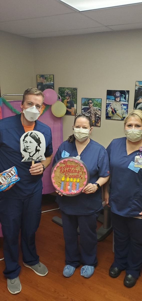 Every year, Nurses Week culminates on the birthday of Florence Nightingale, the founder of modern nursing. Today, Associates from our Emergency Department celebrated with a birthday cake and ice cream sundae bar. What a "sweet" way to wrap up the week! #NursesWeek2020