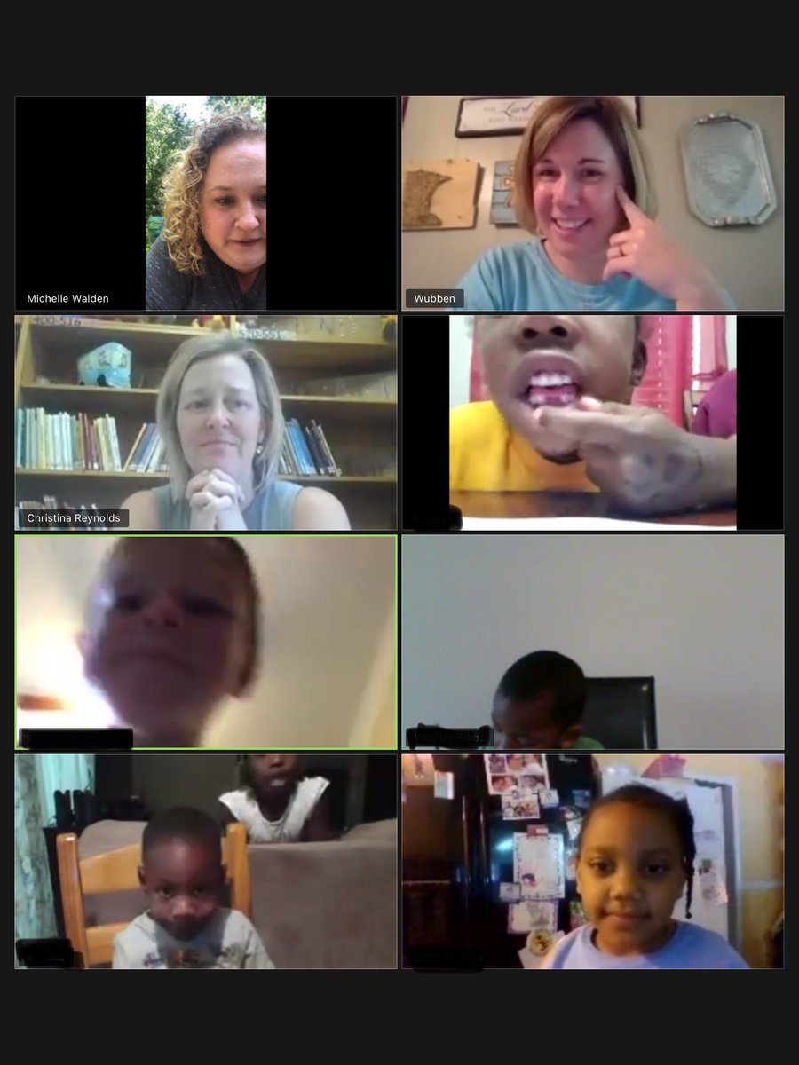 MsWaldenPreK's tweet photo. We had another great Prek zoom today! We checked on our butterflies & compared the growth of our seeds based on their container size. Our special guest @SudduthLibrary shared a wonderful story & we all shared what we’ve been up to. #tweetcher #SudduthatHome @StarkvilleSD https://t.co/gJfNN4r8pz