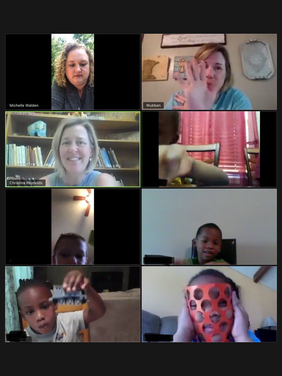 MsWaldenPreK's tweet photo. We had another great Prek zoom today! We checked on our butterflies & compared the growth of our seeds based on their container size. Our special guest @SudduthLibrary shared a wonderful story & we all shared what we’ve been up to. #tweetcher #SudduthatHome @StarkvilleSD https://t.co/gJfNN4r8pz