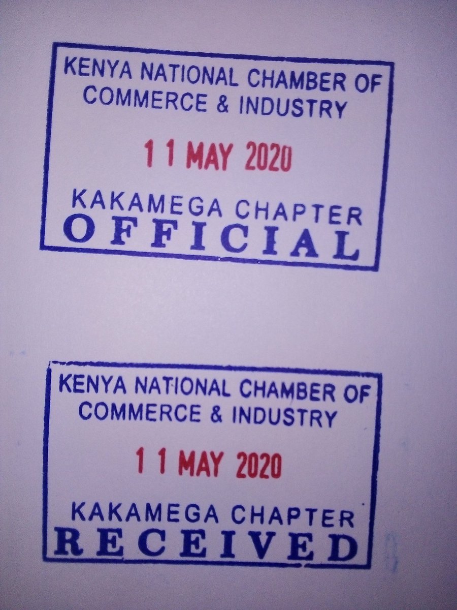 kakamegabrands's tweet photo. Our two official stamps in place.
We are ready to serve you and help you #growbusinesstogether #FormNiChamber https://t.co/bOrKkbk3W5