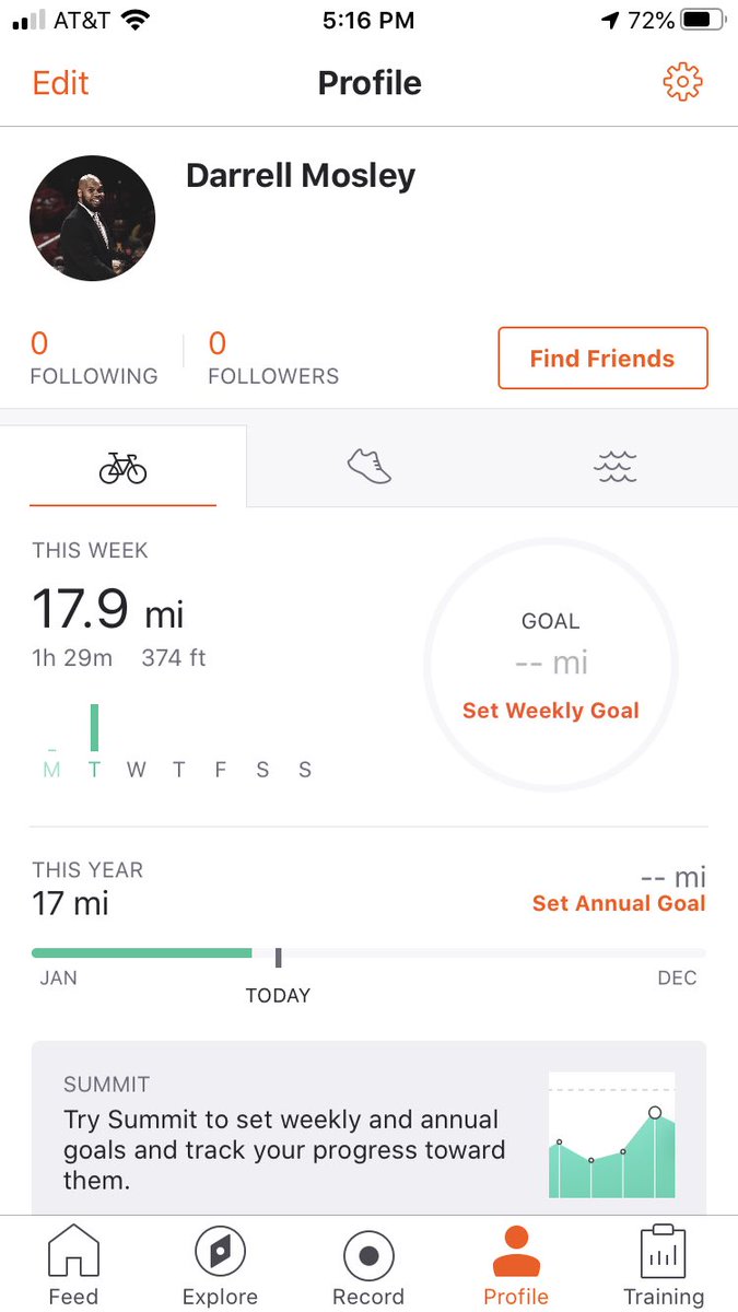 CoachMos_CSU's tweet photo. Great ride today with the fellas even though they left me. 😩😡😡 Not too bad for my first day out. Some improvements to make but I definitely chose the wrong crew to go out with for the first ride! 😂😂😂 🚲🚲#SwitchingGearsIsReal #17Miles #TheyLeftMe #IWillBeBack https://t.co/TMqkw0SOx0