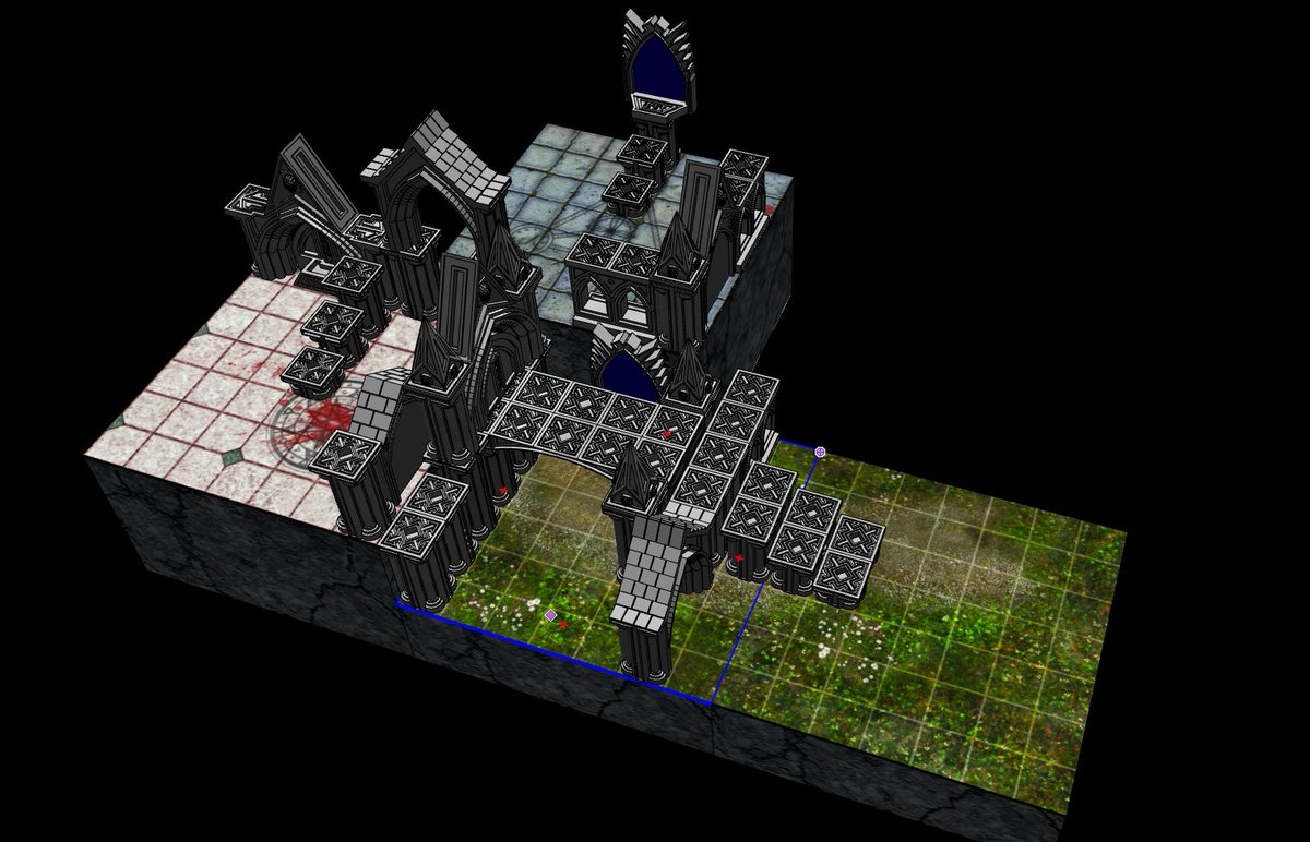 Another quick tryout. Works fine! The amount of dungeon modules you see ...