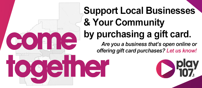 Support businesses in our community by purchasing a gift card. Purchases today will help keep their doors open tomorrow. @SpadBodyandSoul, <a href="/MayfieldTheatre/">Mayfield Theatre</a> &amp; <a href="/CRAFTbeeryeg/">CRAFT Edmonton</a> are some of the local businesses that offer GC's. See our list for more places lnkr.fm/JfEIO