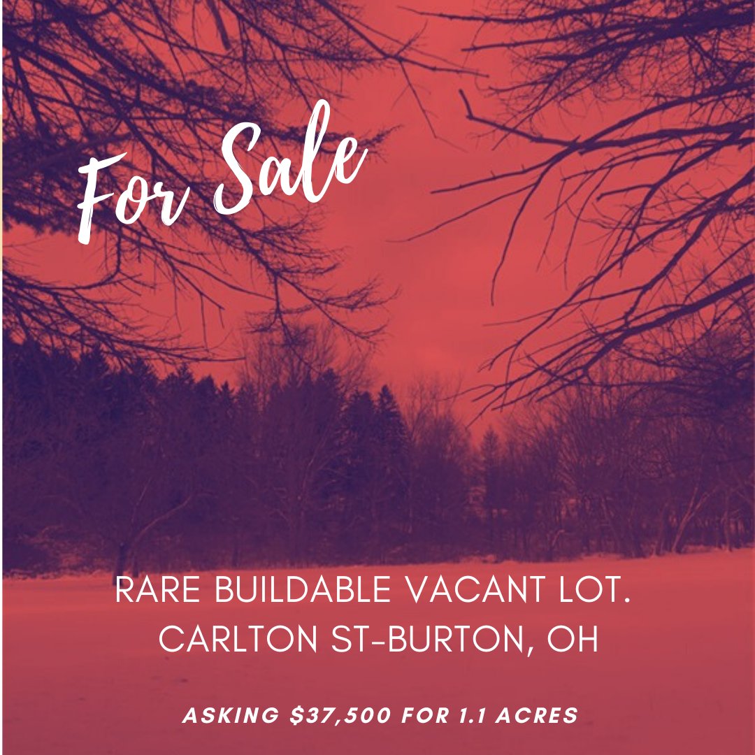 Rare opportunity to find a buildable lot in Burton Village with tie in available to public water and public sewer. Asking only $37,500 for this 1.1 Acre lot that is ready for your new home. 

#newconstruction #buildablelot #realestate #homebuying #homebuyer #realtor #remaxagent