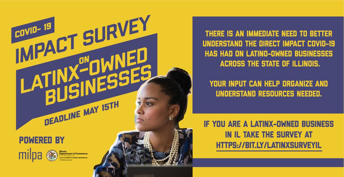 We want to share this opportunity to measure the impact of COVID on #LatinX owned businesses. If this applies to you please complete the survey! Also, if you are a #nonprofit organization, we are offering a 90-day trial of our services for free! Apply at innovaresip.com