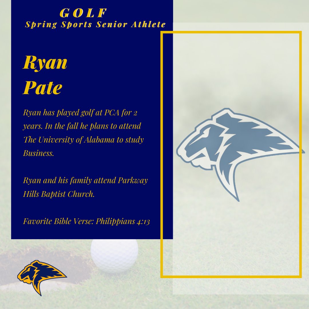 PCAAthletics's tweet photo. Congratulations Ryan!
#SpringSportSenior
#pcaonline2020 https://t.co/XHlaLcrQOx