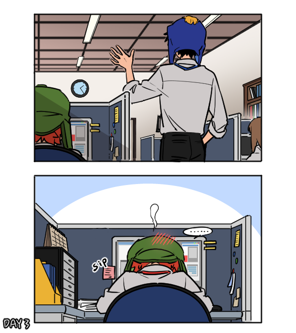 cryle_19's tweet photo. #cryleweek2020 Day3 Office AU☕️  #cryle https://t.co/XnSFMzIdA0