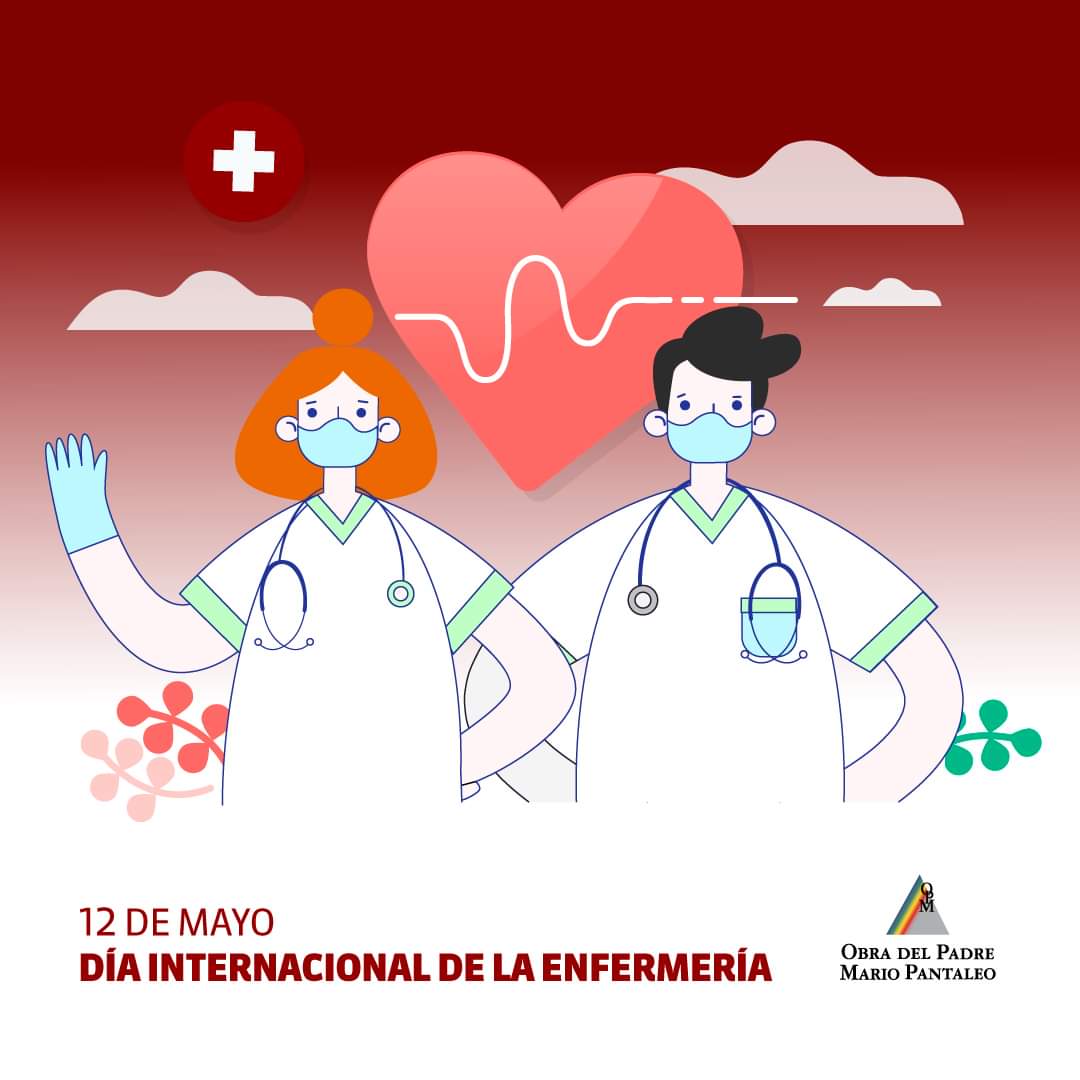 obrapadremario's tweet photo. 🗓El 12 de mayo se celebra el  Día Internacional de la Enfermería

Desde la Obra del Padre Mario queremos saludar a quienes ejercen esta profesión con tanto amor y dedicación, prestando los cuidados necesarios a personas de todas las edades y en todos los contextos.💓 https://t.co/0GKJYyCHxb