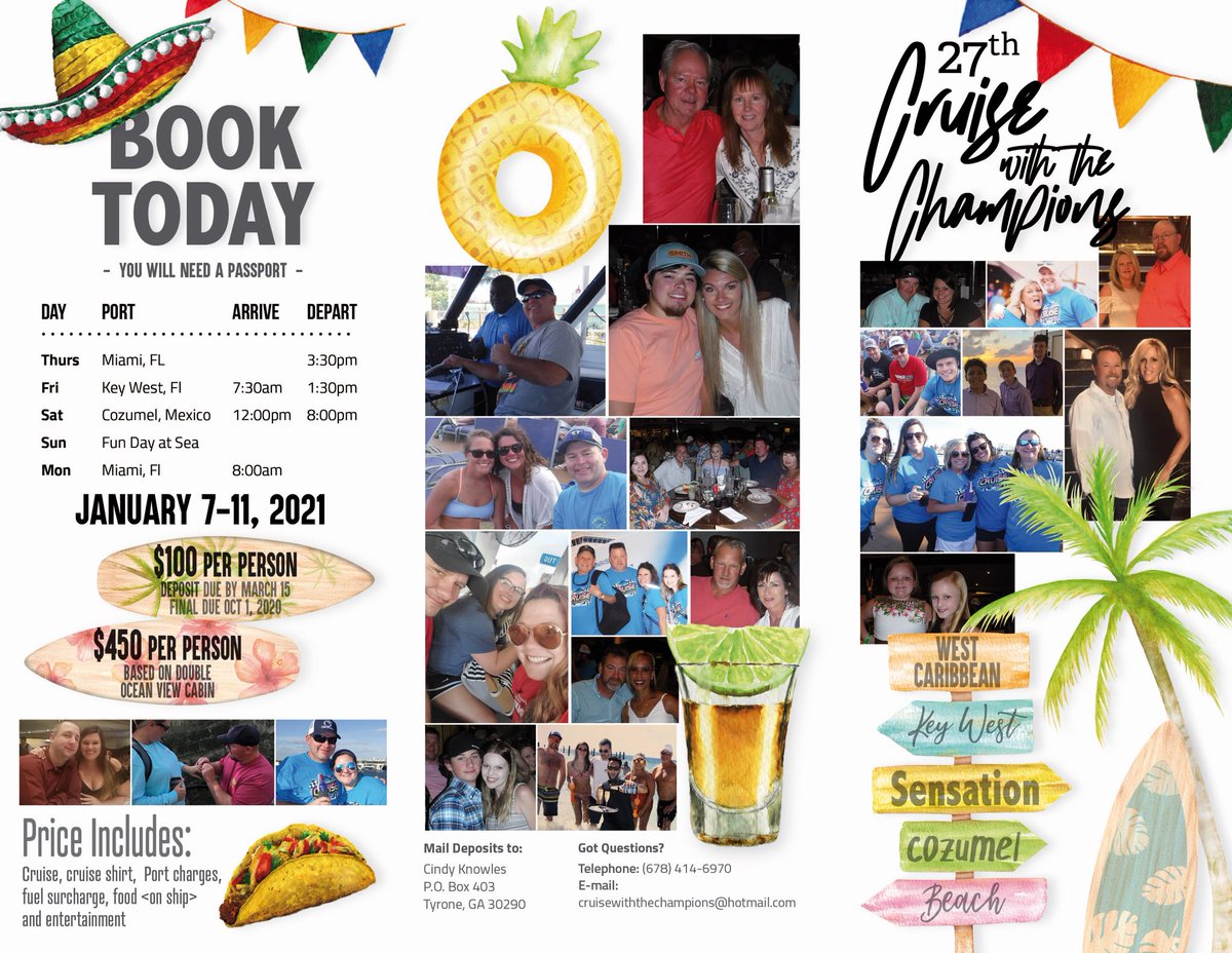 TheCWTC's tweet photo. UPDATE PRICE:  If you pay the $100.00 per person deposit by June 15th, you will get a 50.00 per person discount making the total price $400.00 per person! This reduced price includes port charges of $220.00. This  price is based on a 6D category when comparing prices https://t.co/QScyCuuJd2