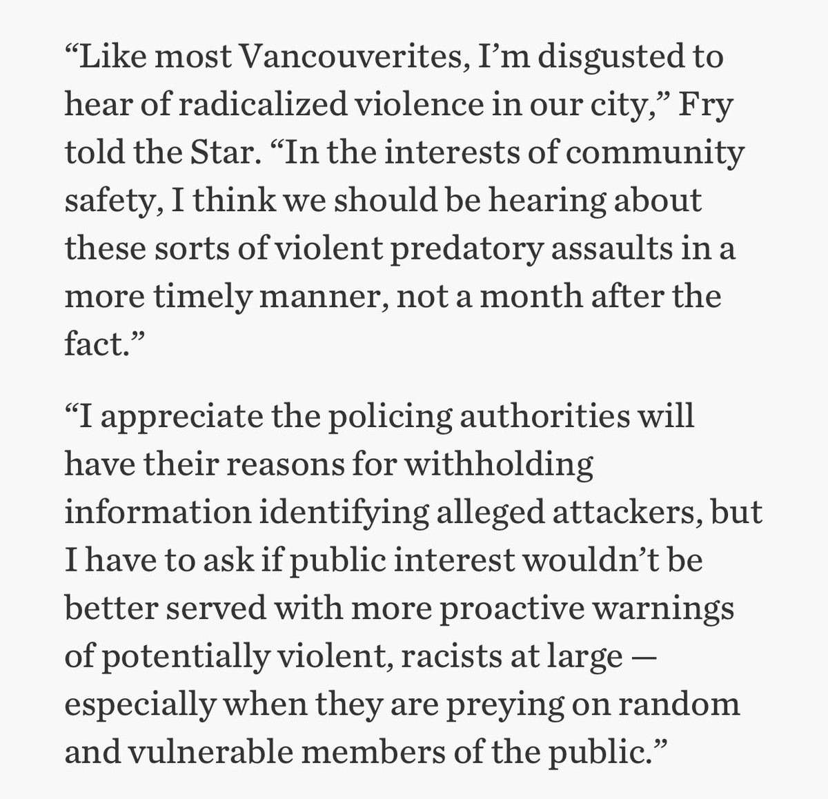 Updated with comments from Vancouver city councillor  @PtFry  https://www.thestar.com/news/canada/2020/05/12/man-punches-woman-yanks-out-her-hair-after-she-stands-up-for-asian-women-on-vancouver-bus-authorities-say.html  @TorontoStar  @starvancouver