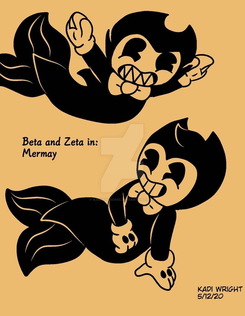 KadiWright3's tweet photo. Decided to do Beta and Zeta as merdemons for Mermay ^^
#SMYA #Bendy_and_the_ink_machine #beta #zeta #mermay_2020 #digitalart #BATIM #inkdemon https://t.co/w2NykJsBUW