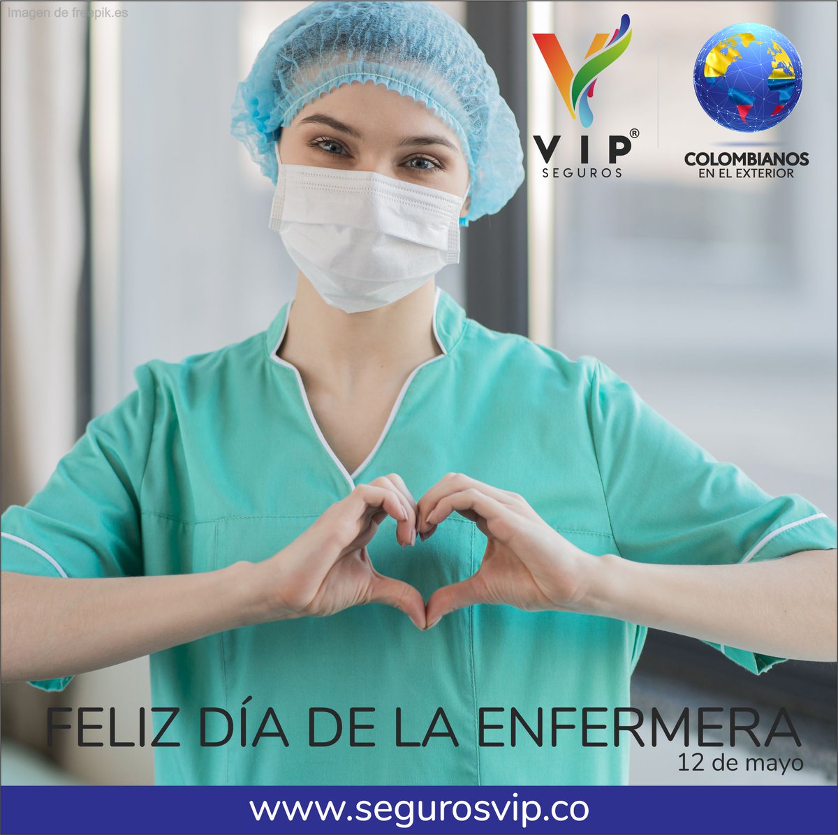 SegurosVIPco's tweet photo. ASEGURA tu Presente, PROTEGE tu Futuro.

Para una enfermera no será fácil, pero te dirá que vale la pena, te deseamos un feliz dia Seguros VIP

@SegurosSURAcol  - @AllianzCol - @SegurosBolivar 

#enfermerascolombia #enfermeras https://t.co/KvIWBwcj2Q