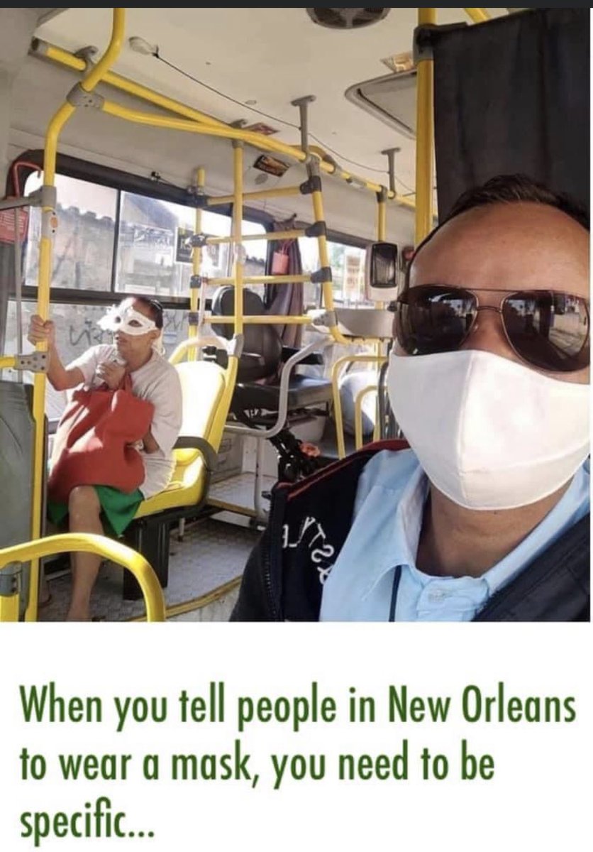 hollymcaplan's tweet photo. #COVIDー19 #NOLA #Masks #NewOrleans #MardiGras #CopingWithCovid #NewOrleans #WearAMask https://t.co/cGTpBEtkn9