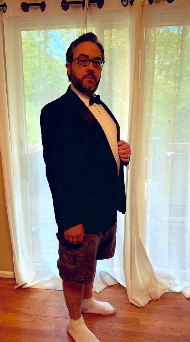 Business on top, party on the bottom. Tonight <a href="/mrgmanmusic/">Brian Goldman</a> held a Webex with his 7th grade Chorus to celebrate what would have been their last middle school concert.