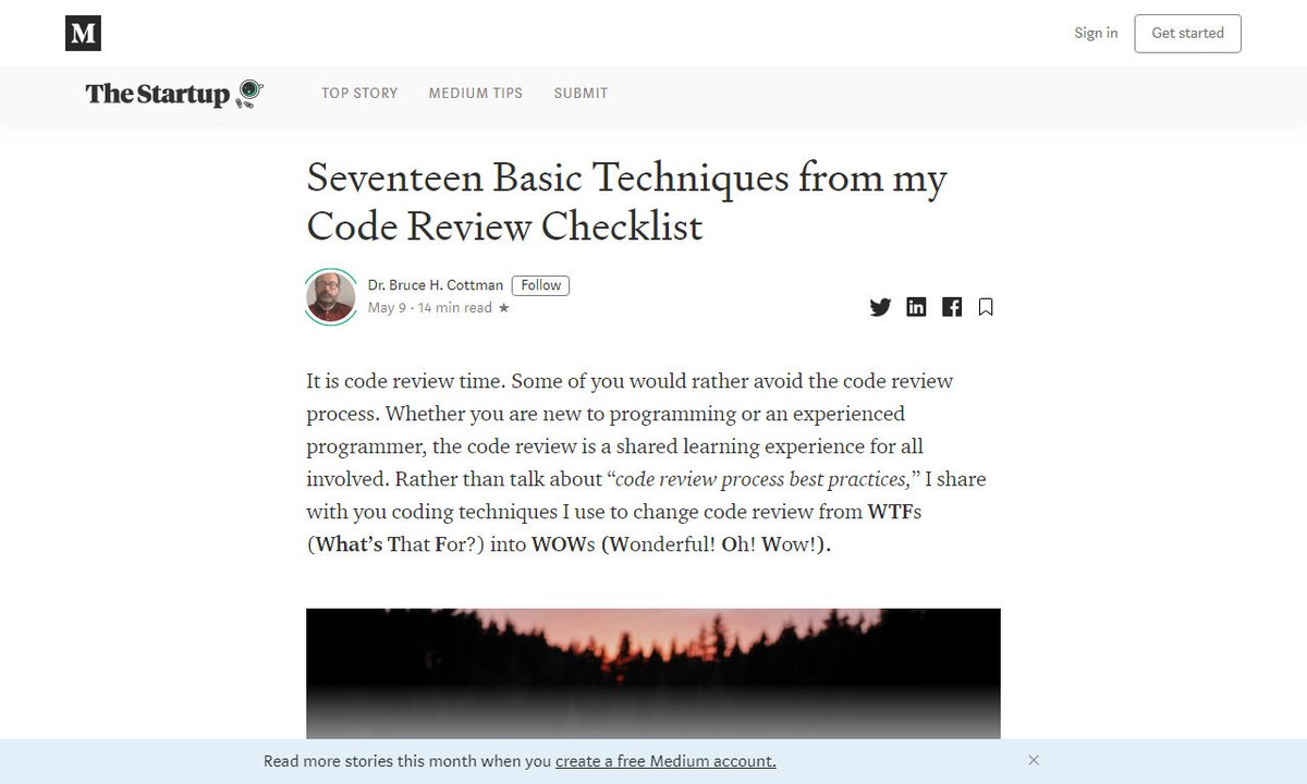codecidedotnet's tweet image. Seventeen Basic Techniques from my Code Review Checklist
#codereviewprocess #codereviewchecklist #share #codereview #review #remotework
via @medium
☛ amp.gs/3sck