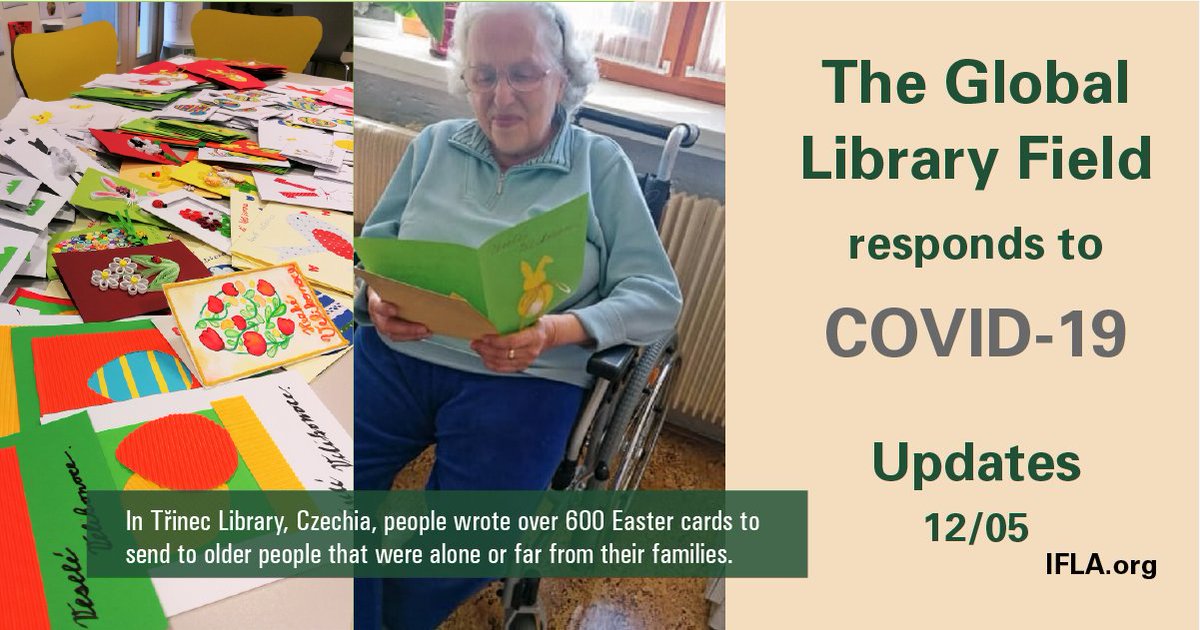 How are #libraries in #Japan 🇯🇵 handling demand?
How are #libraries in the #Netherlands 🇳🇱planning to offer #library services for children?
How are #libraries in #Portugal 🇵🇹 keeping staff safe?
Find out in our latest #COVID19 resource page update: https://t.co/U6GbftYdvh https://t.co/XngFnUV2Wp