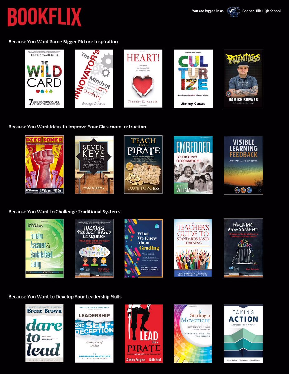 MrGroethe's tweet photo. Happy to finally put this together as a “menu” for teachers’ summer reading... also fortunate to have a boss (@BVeazie) who would not only fund it, but allow for teachers to order more than one book.
#JSDLead https://t.co/XJHr1e6RFG