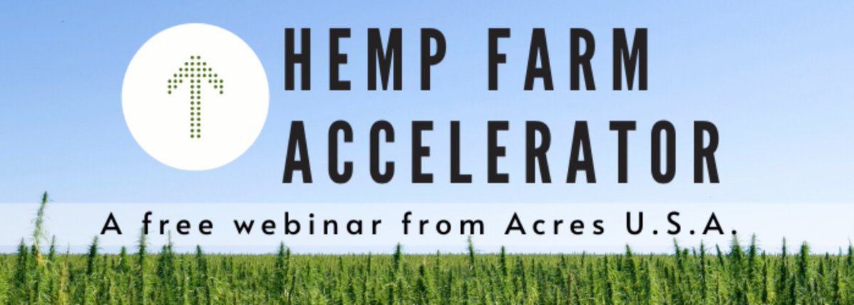 YieldOrganic's tweet photo. @AcresUSA is offering a two-hour-long, free webinar that will be a quick and impactful overview of hemp production from seed to market on May 19th.  Click to register: https://t.co/oob25bp0dr #Organic #YieldOrganic https://t.co/MzpkoRxTvh