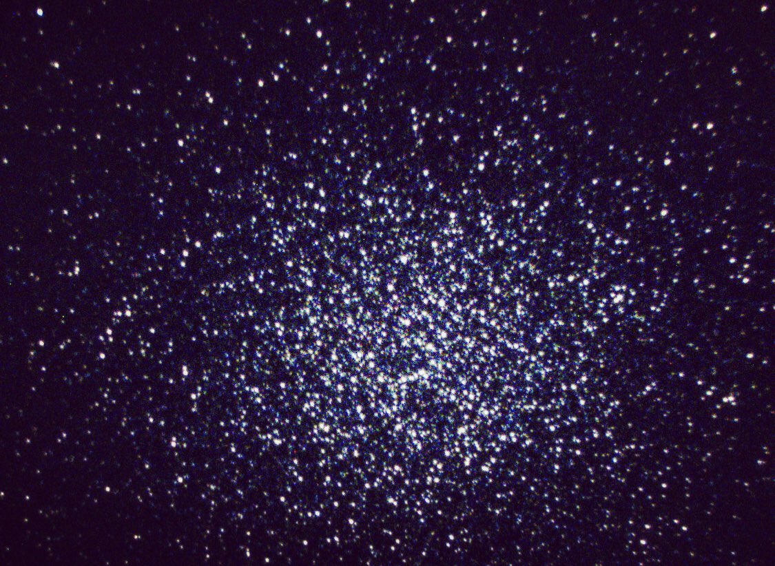 And since I was having a look around the Centaur as he sat near the zenith, couldn't go past the Omega Centauri globular cluster.This city of about a million stars is thought to be an ancient galaxy that got cannibalised by our own. This is my clearest pic of Omega Cent.6/8